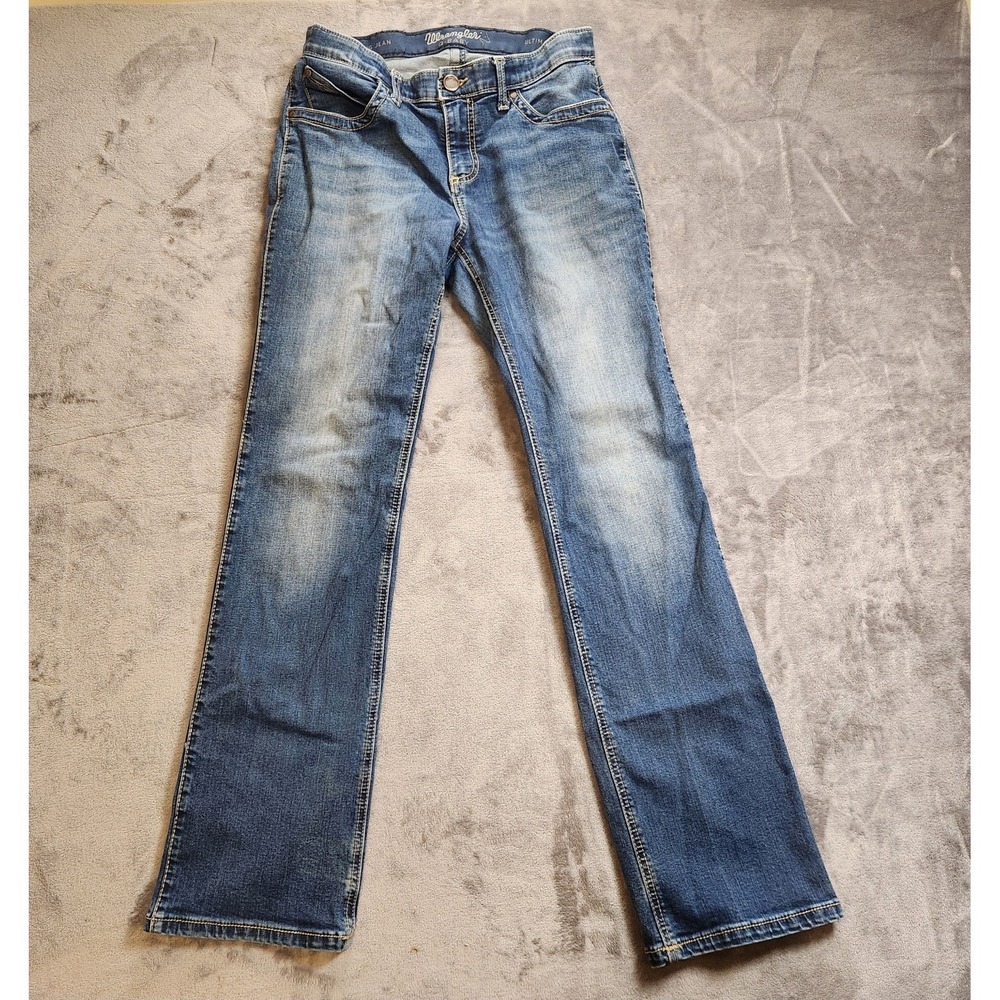 Wrangler Jeans Women 7/8x32 Blue Bootcut No Gap Waistband Western Rodeo Q Baby